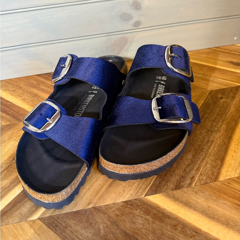 Birkenstock New W/o Box Arizona Big Buckle Rivet Midnight Velvet Women’s 40
